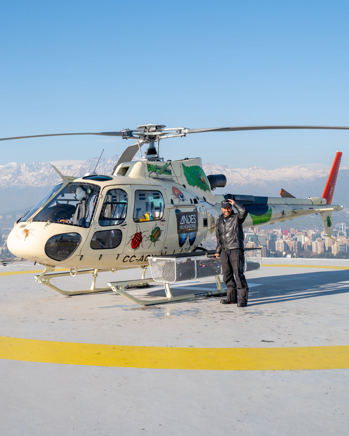 heliboarding andes heliskiing