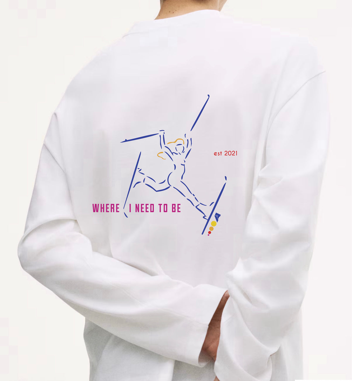 Unisex Organic Cotton Arlberg Retro Ski Longsleeve